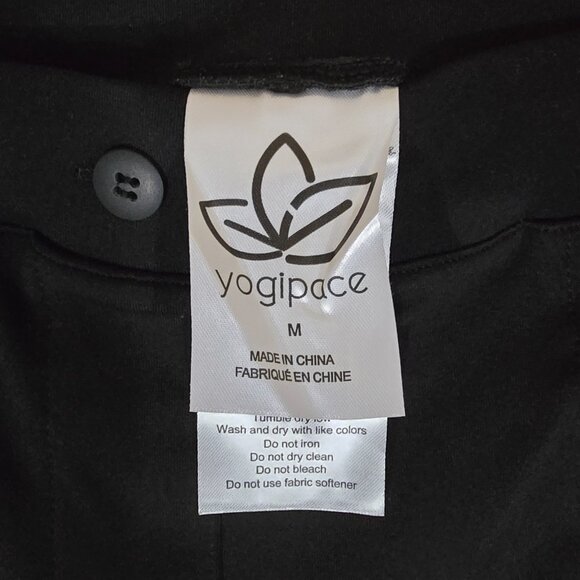 Yogipace bootcut Dress Pants Black Sz Medium NWT - Picture 3 of 6